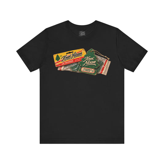Knox Nixon Little Green Tree air freshener graphic T-shirt in black