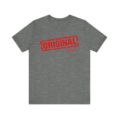 Knox Nixon ORIGINAL distressed rubber stamp graphic T-shirt in deep heather