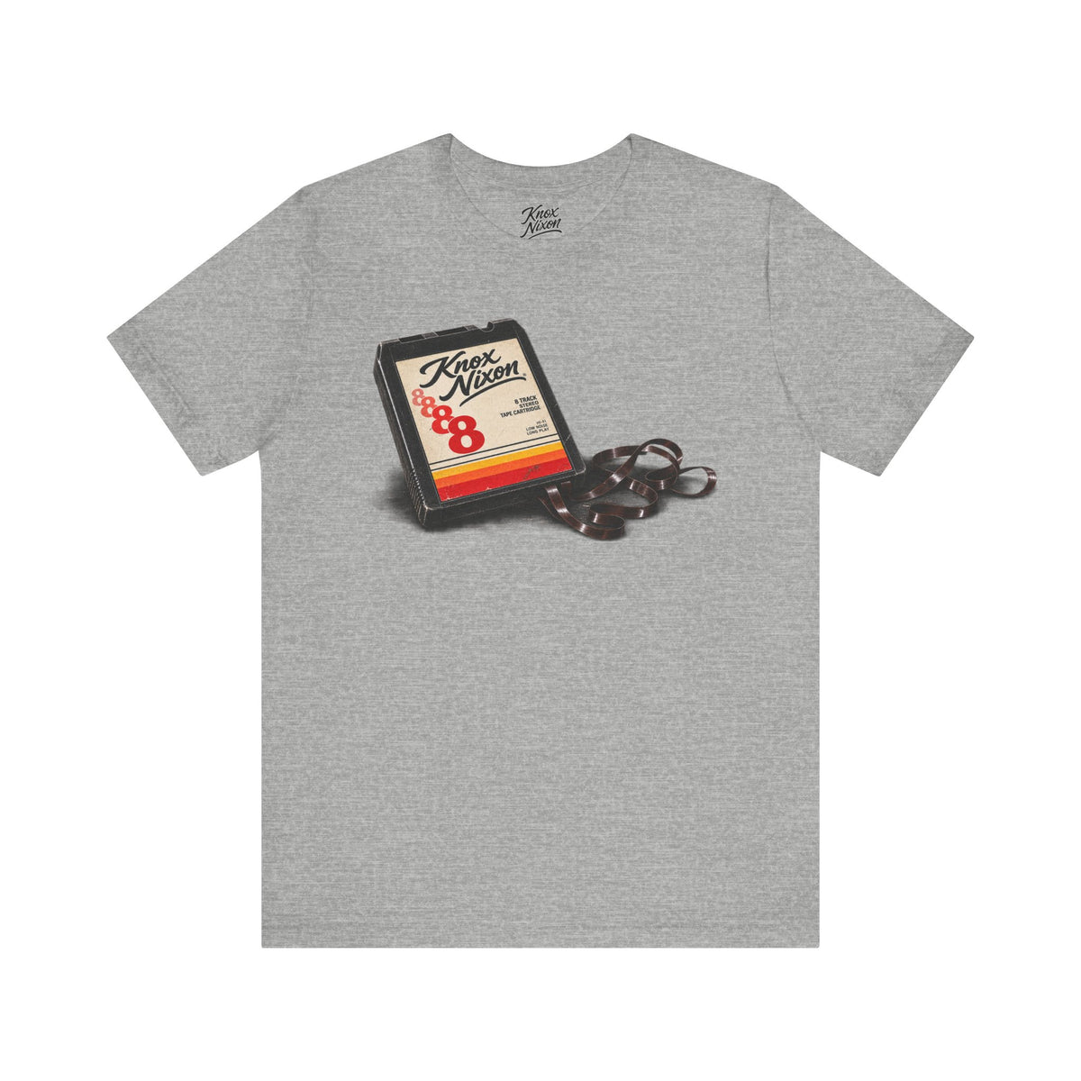 Knox Nixon Program 4 vintage 8-track graphic T-shirt in athletic heather