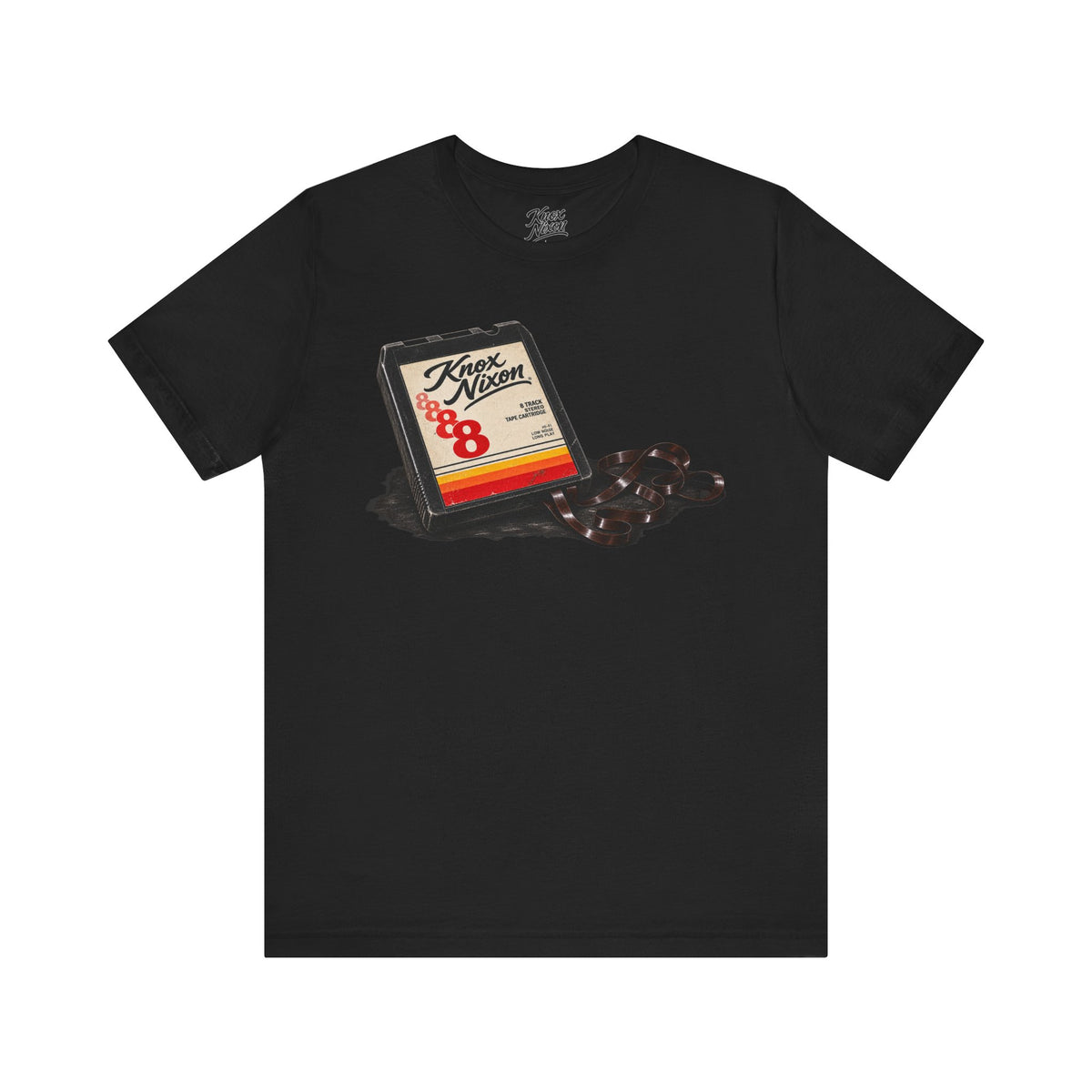 Knox Nixon Program 4 vintage 8-track graphic T-shirt in black