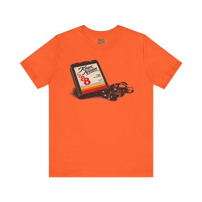Knox Nixon Program 4 vintage 8-track graphic T-shirt in orange
