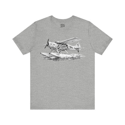 Knox Nixon Puddle Jumper vintage floatplane graphic T-shirt in athletic heather