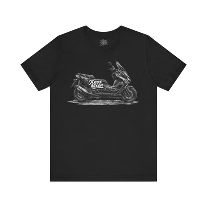 Knox Nixon Scoot Scoot distressed scooter graphic T-shirt in black