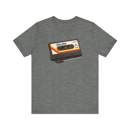 Knox Nixon SIDE A vintage cassette tape graphic T-shirt in deep heather grey