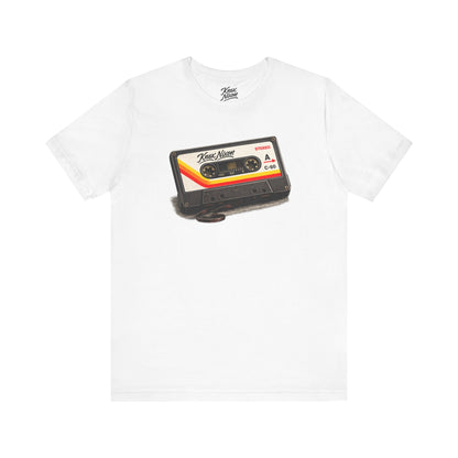 Knox Nixon SIDE A vintage cassette tape graphic T-shirt in white
