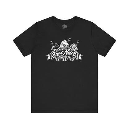 Knox Nixon Snowball Co. vintage sno-ball graphic T-shirt in black