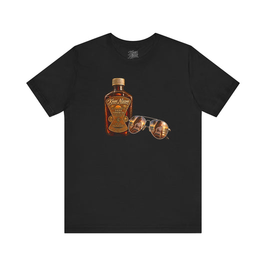 Knox Nixon SPF ZERO vintage suntan lotion graphic T-shirt in black